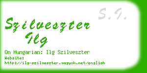 szilveszter ilg business card
